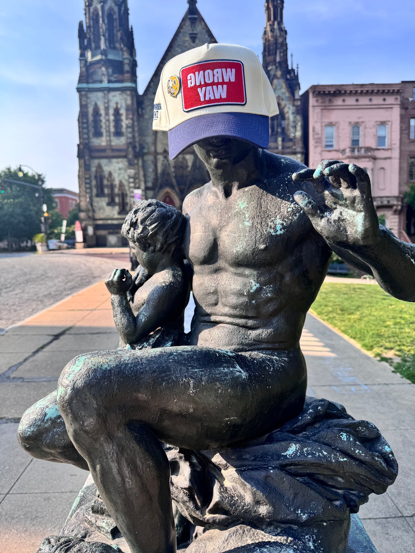 Exclusive Duality Smiley Face pin on Snapback