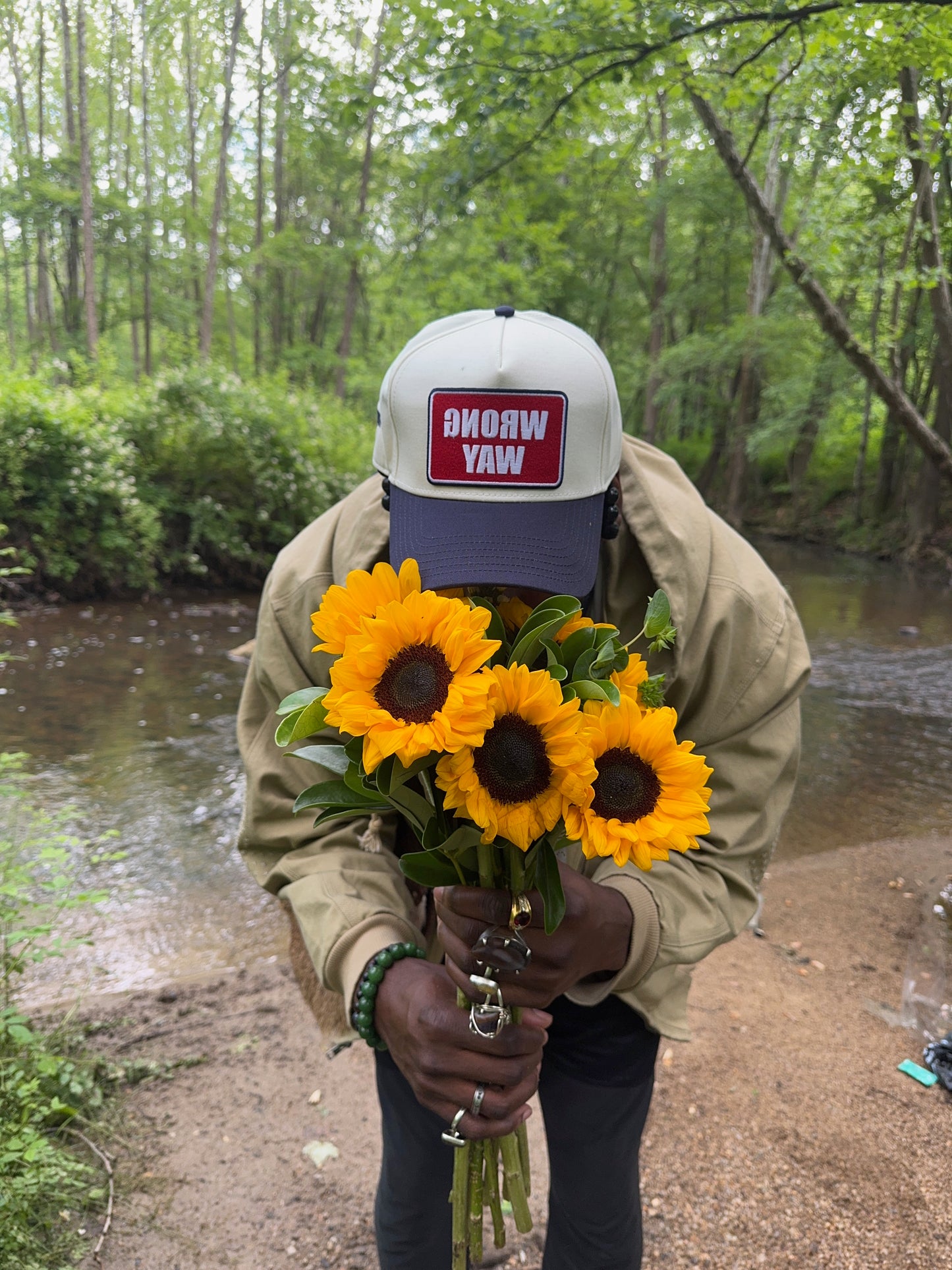 Transparent Viewz Snapback, Inversion of "WRONG WAY" Sign