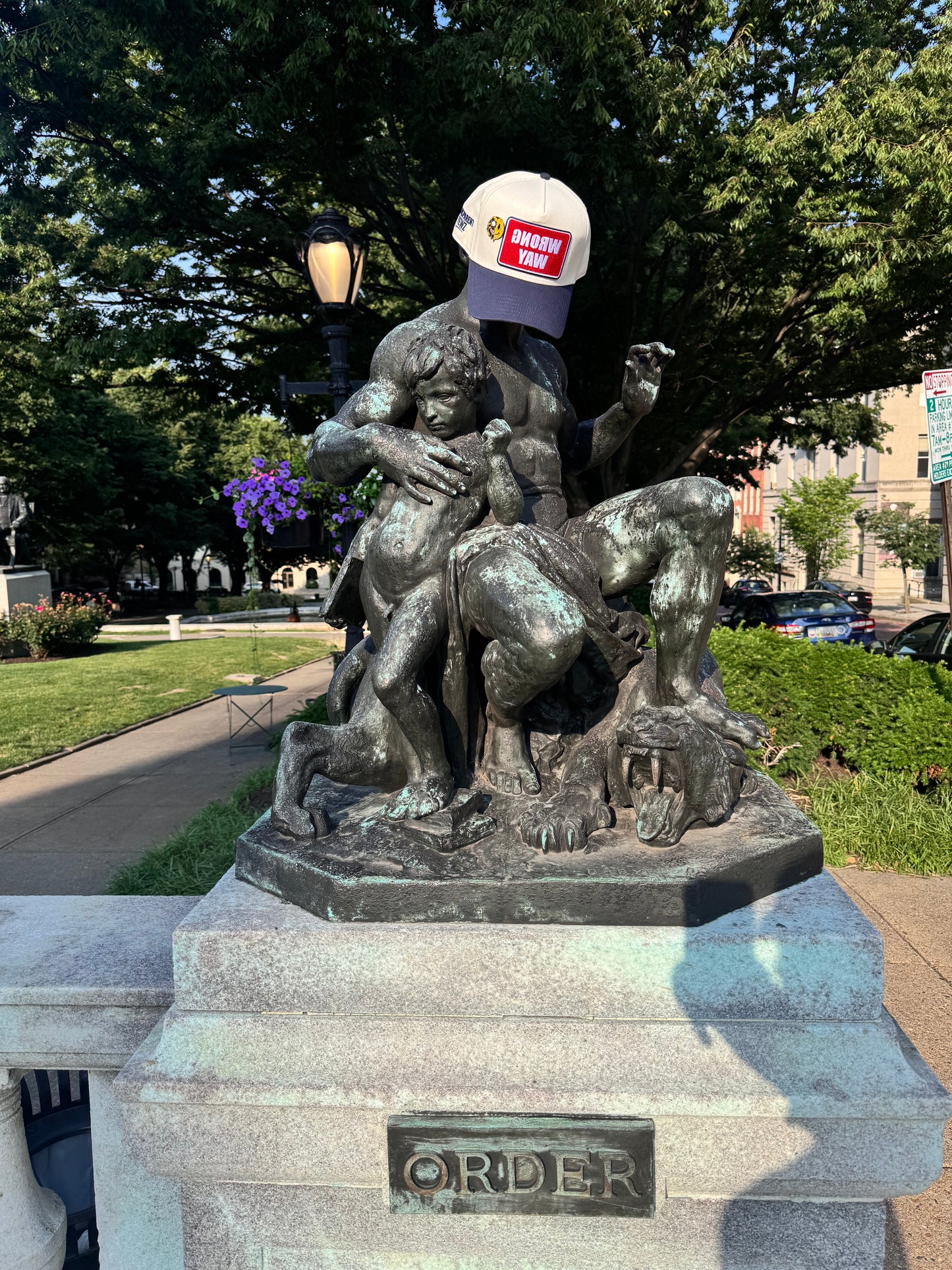 Exclusive Duality Smiley Face pin on Snapback